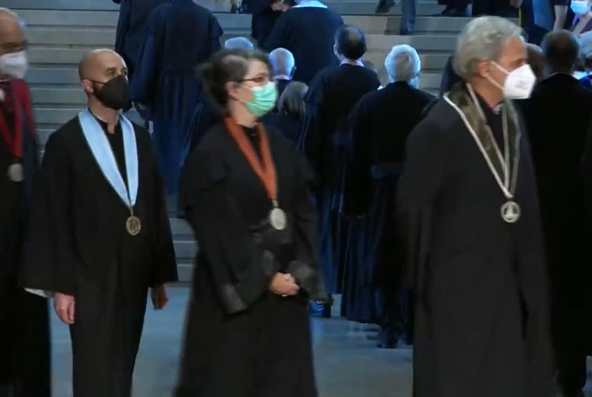 Swearing-In Ceremony of the Rector of the Universidade de Lisboa and Solemn Session of the Academic Year Inauguration. Academic Parade. 12.10. 2021.